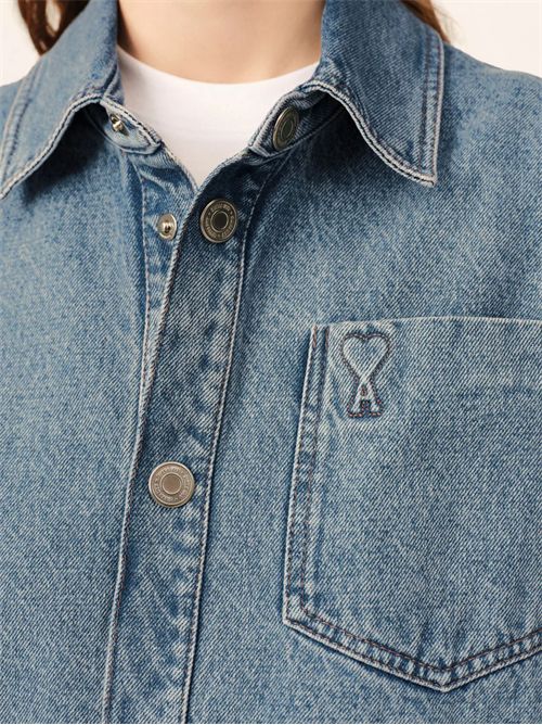 Camicia in denim AMI PARIS | UJK918DE0046480